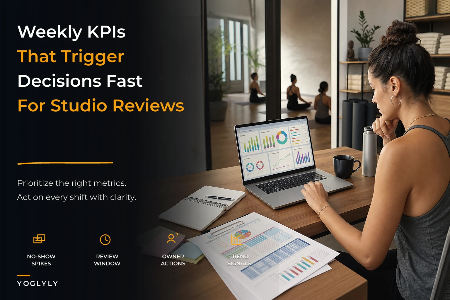 Studio operations dashboard: KPIs, decision rules and a weekly playbook