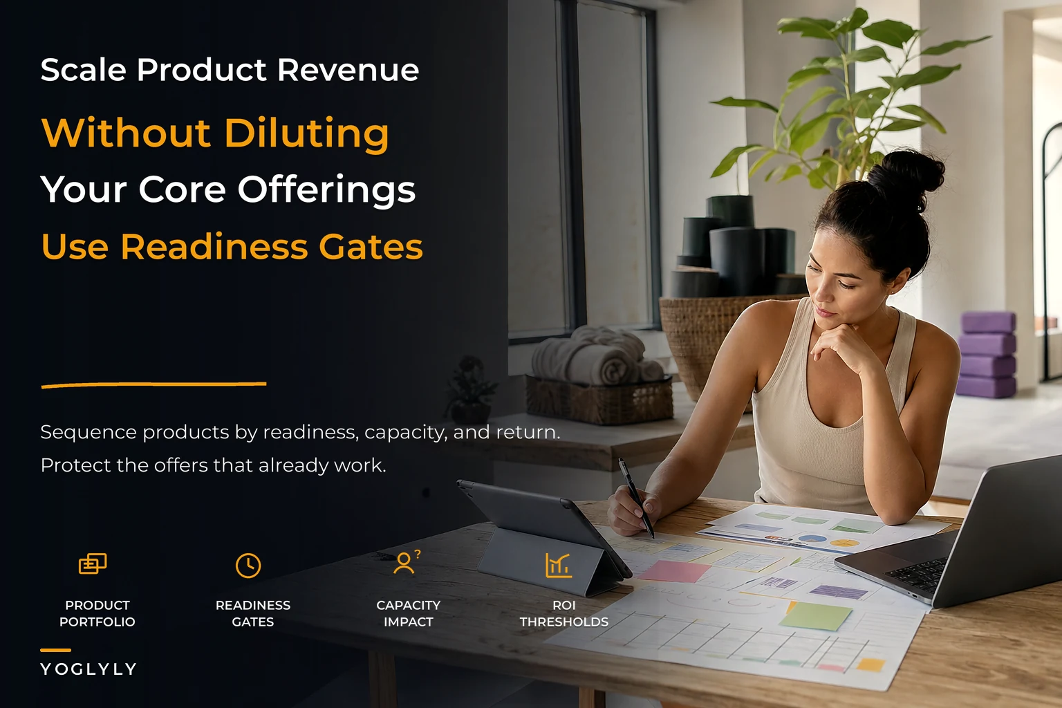 Studio product-portfolio strategy to scale revenue without dilution