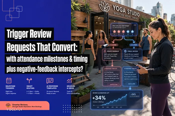 Trigger review requests that convert: attendance-based review automation and negative-feedback intercepts