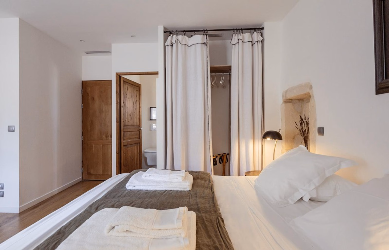 Guest bedroom in the main farmhouse
