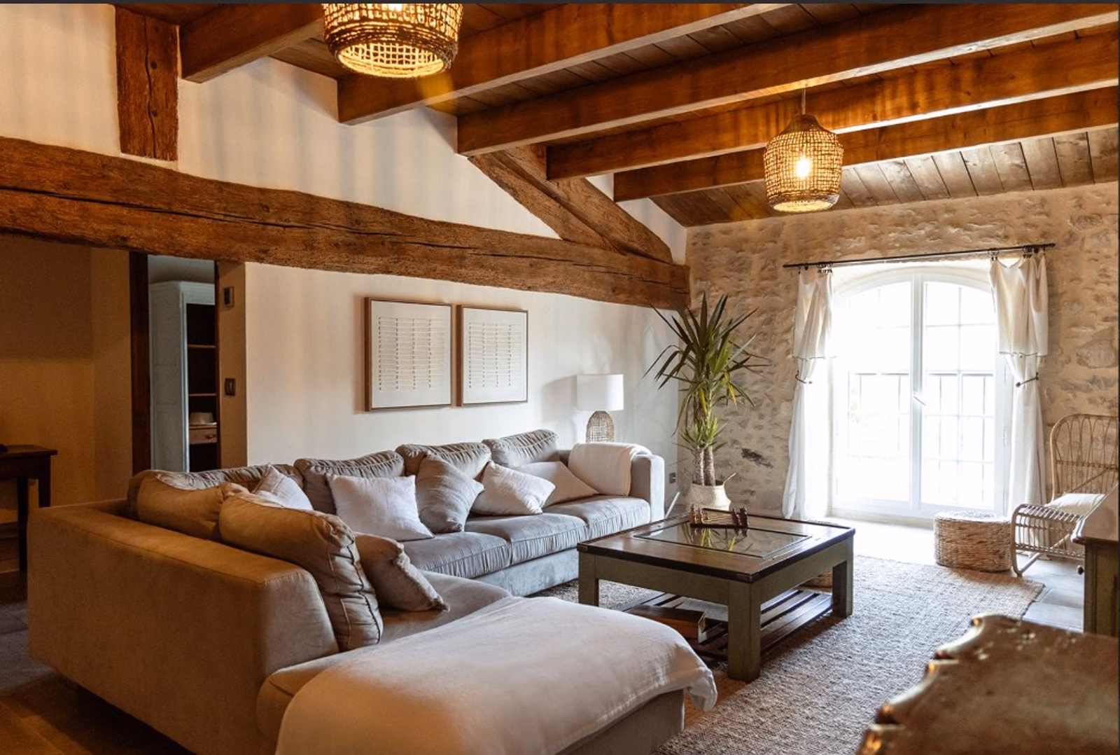Living room in the Mourvèdre cottage