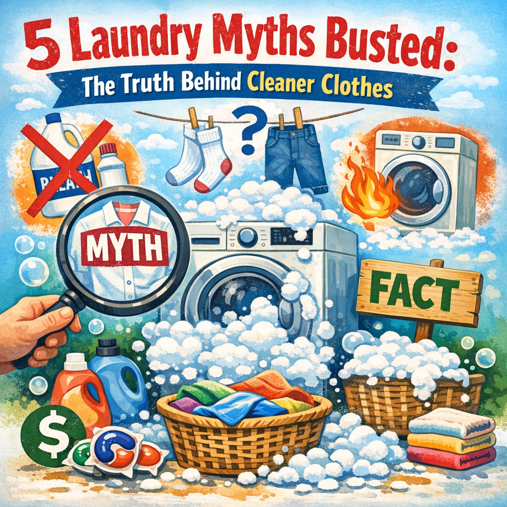 5 Laundry Myths Busted: The Truth Behind Cleaner Clothes