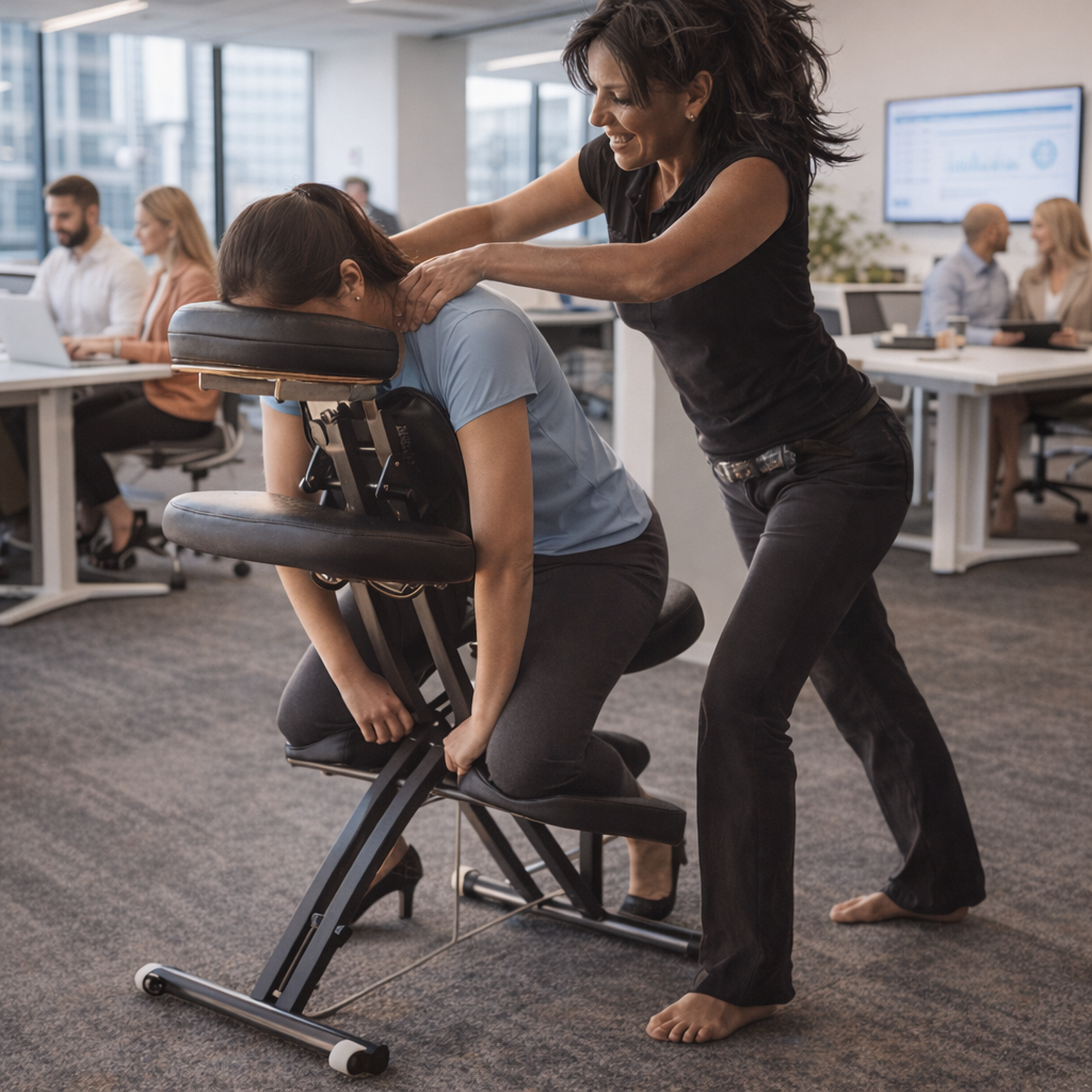 Workplace Wellness: Destress, Improve Mobility, and Thrive With Chair Massage and Mindful Breaks