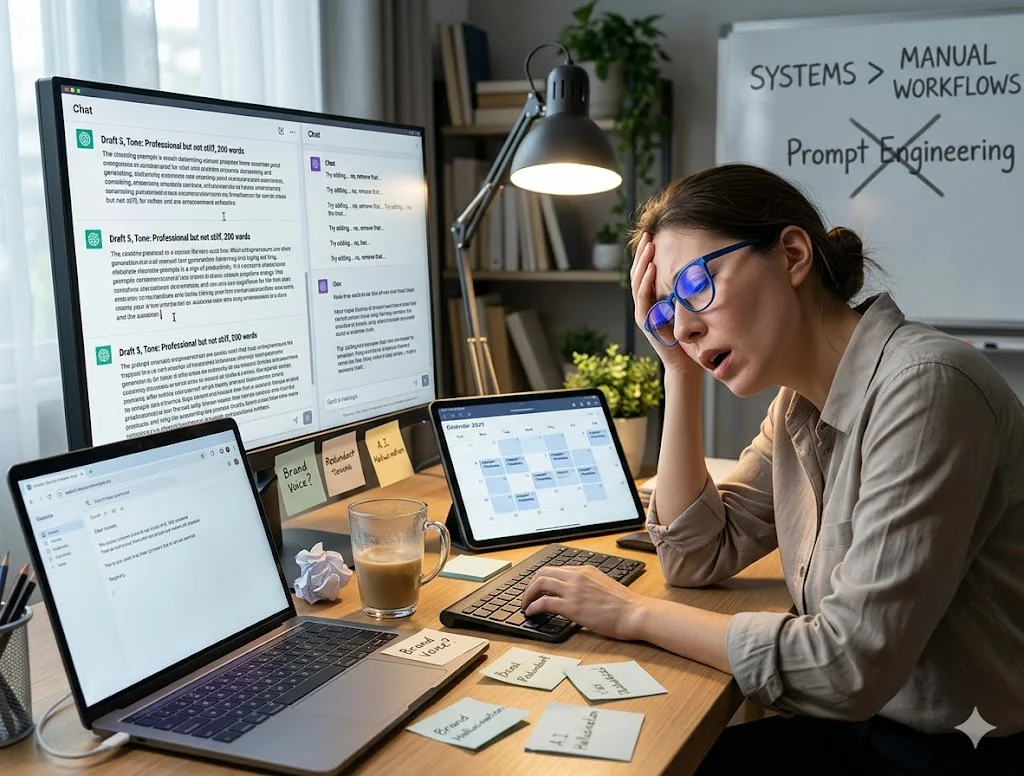 Understand why prompt engineering is a waste of time for entrepreneurs