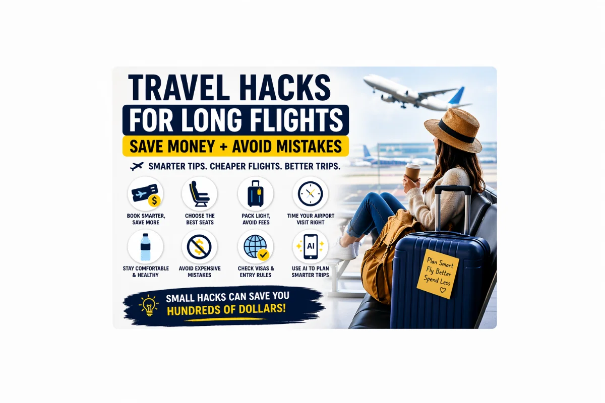 Travel Hacks for Long Flights: Save Money, Maximize Comfort, and Outsmart Airlines