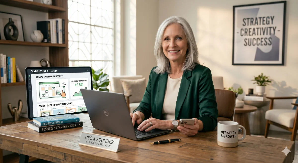Why Gen X Business Owners Need Consistent Social Media: How Simple2Create.com Makes It Effortless