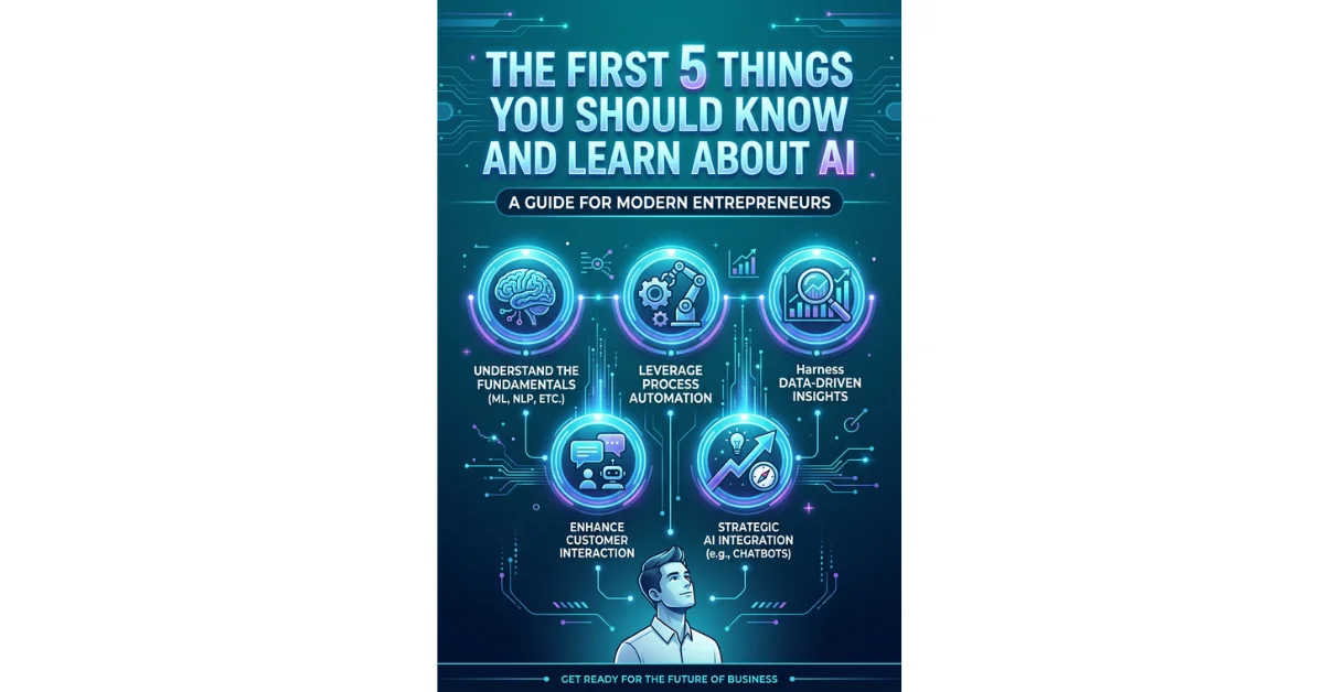 The First 5 Things You Should Know and Learn About AI: A Guide for Modern Entrepreneurs