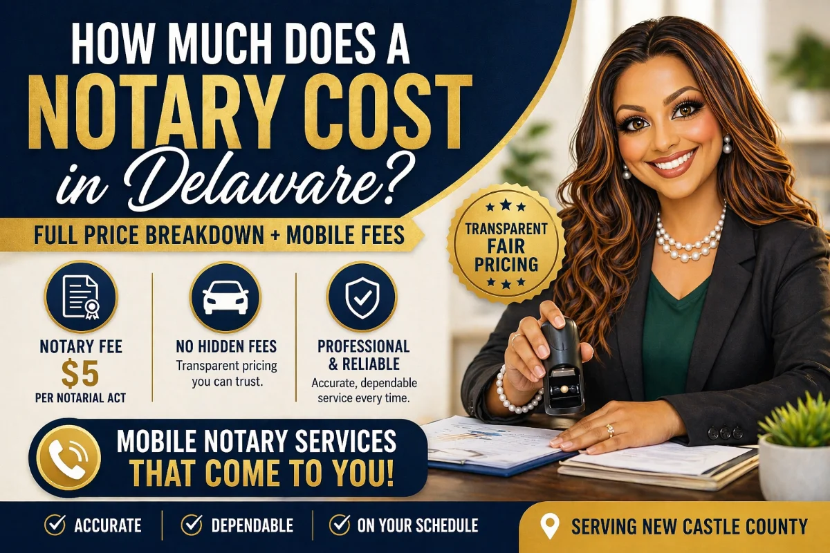 How Much Does a Notary Cost in Delaware?