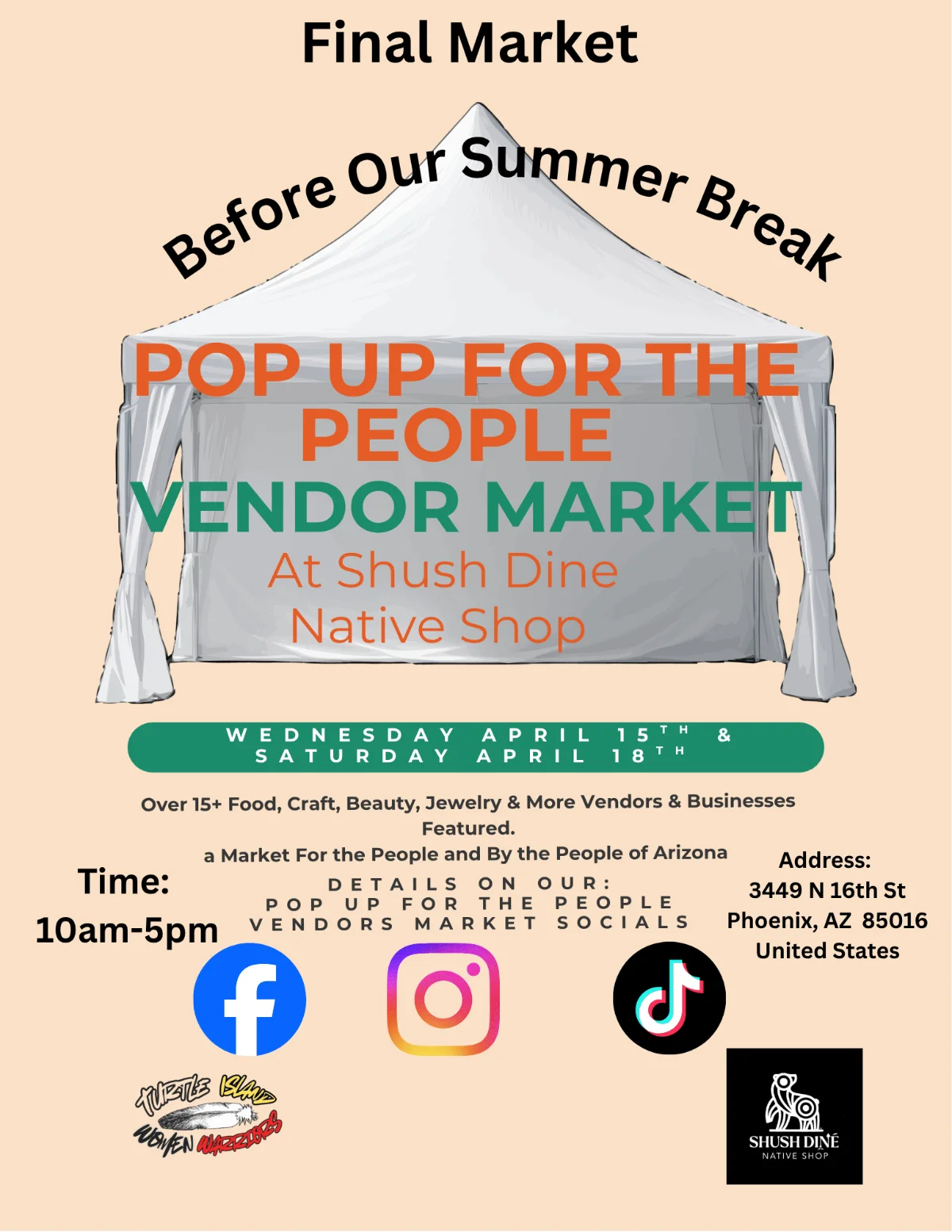 Join the Excitement: Pop Up Market at Shush Dine Native Shop—Vendor Spots Still Available!