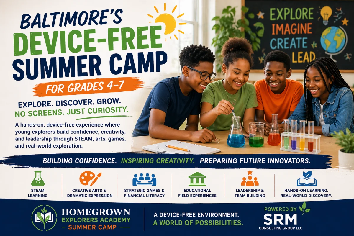 Baltimore’s Device-Free Summer Camp for Grades 4–7