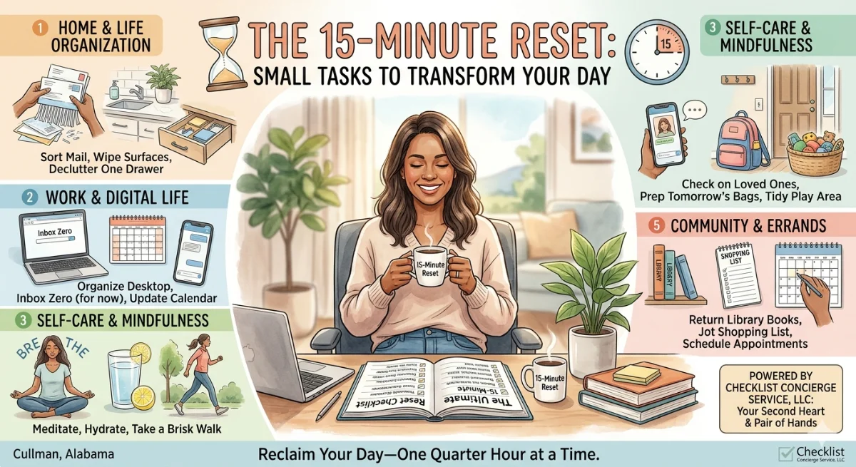 The 15-Minute Reset: Small Tasks to Transform Your Day