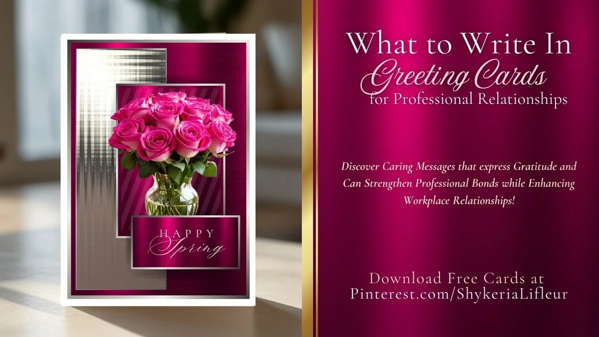 What to Write In Greeting Cards for Professional Relationships