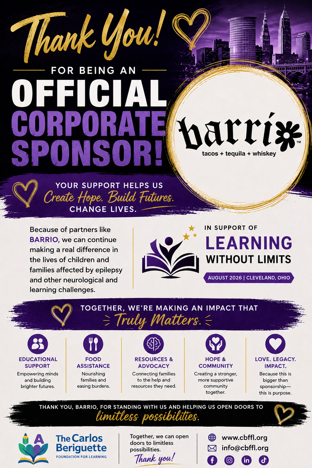 Celebrating Partnership: Barrio Tacos Champions ‘Learning Without Limits’ Annual Fest!