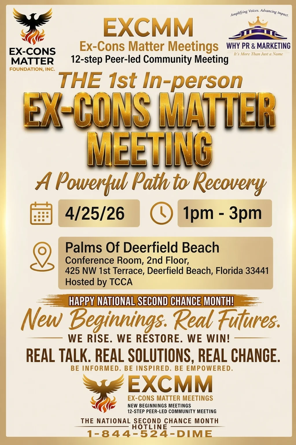 Second Chance Month In-Person Community Meeting