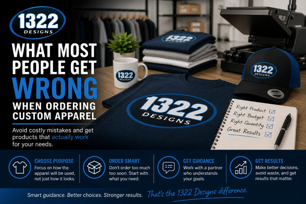 What Most People Get Wrong When Ordering Custom Apparel