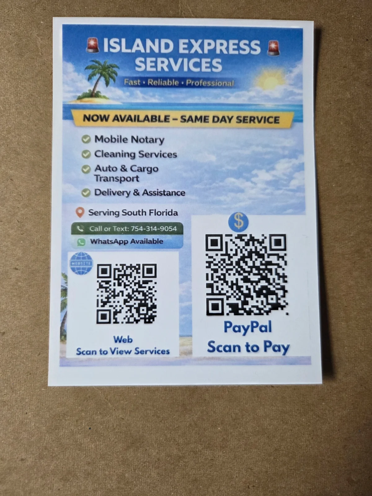 Island Express Auto & Cargo: Your One-Stop Shop for Reliable Logistics, Cleaning, and Notary Services in South Florida