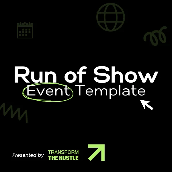 Transform Your Next Event with Our Proven Run of Show Event Template