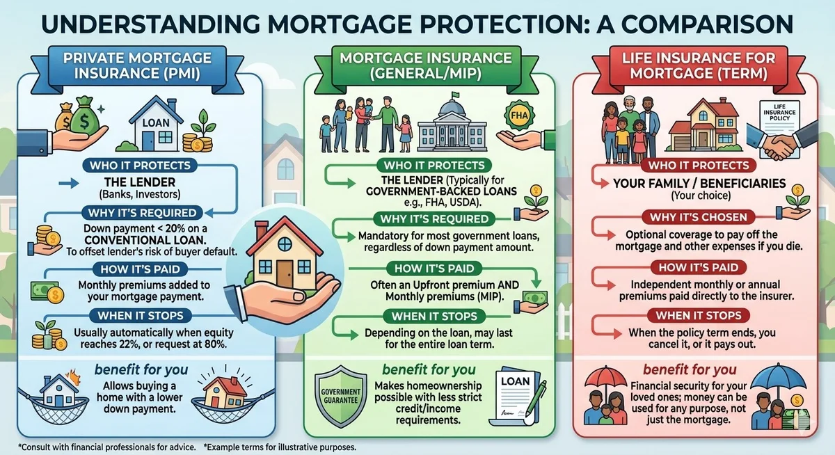Primary Mortgage Insurance vs. Mortgage Insurance vs. Life Insurance for Mortgage Protection: What Homeowners Need to Know