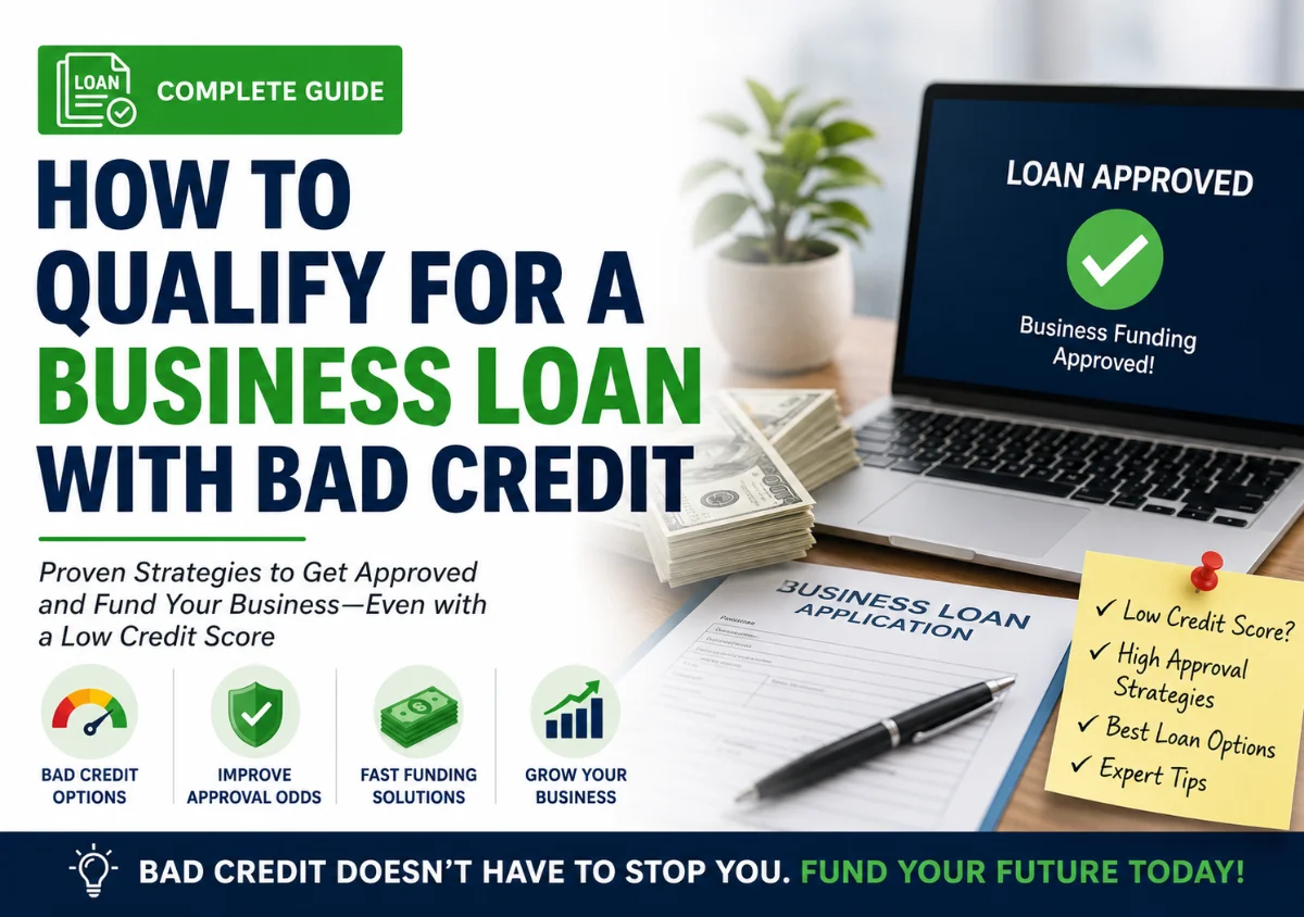 How to Qualify for a Business Loan with Bad Credit (2026 Guide to Approval & Funding Options)