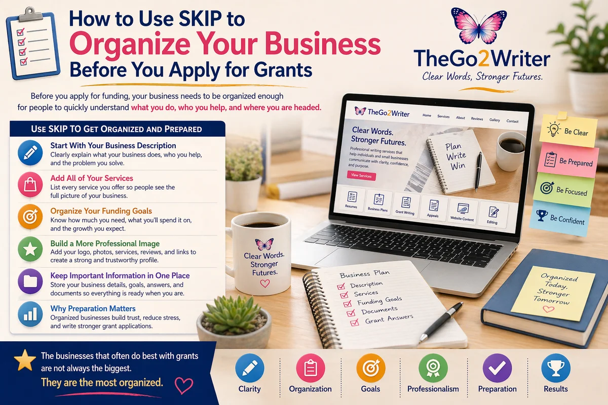 How to Use Skip to Organize Your Business Before You Apply for Grants