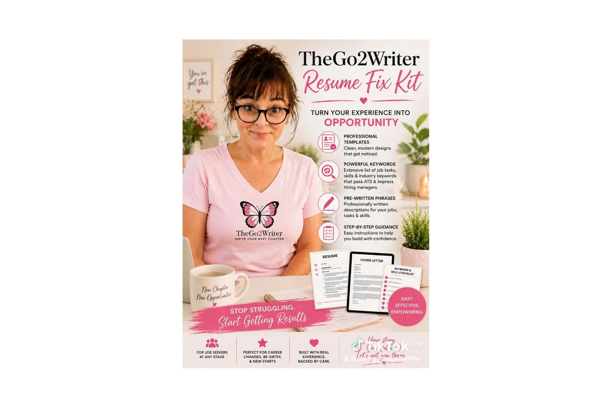 TheGo2Writer Resume Fix Kit.