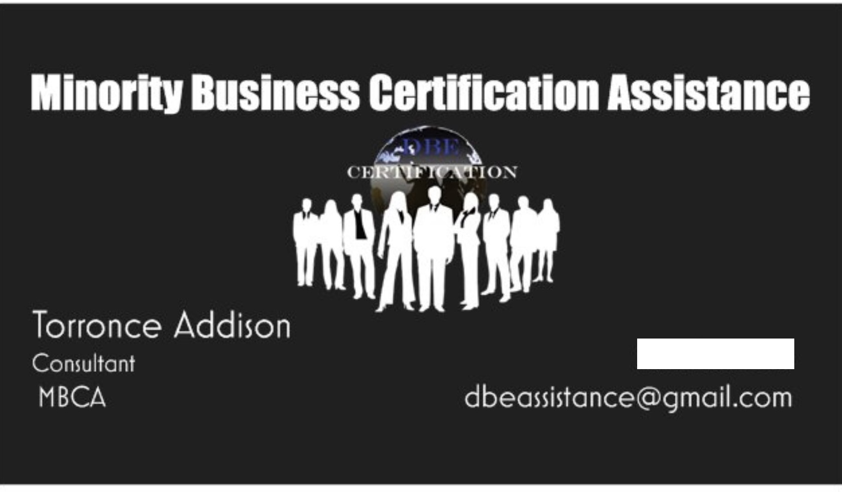 Minority Business Certification Assistance