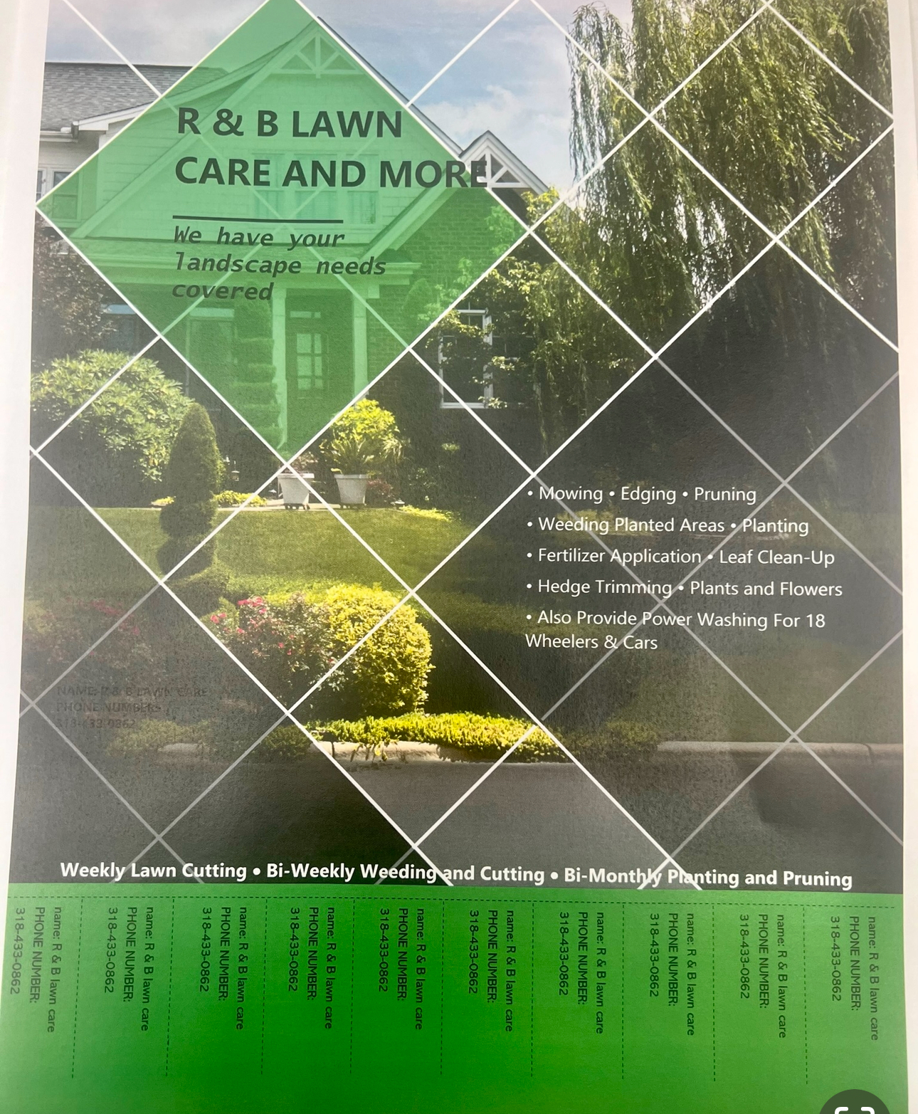 R & B Lawn Care And More