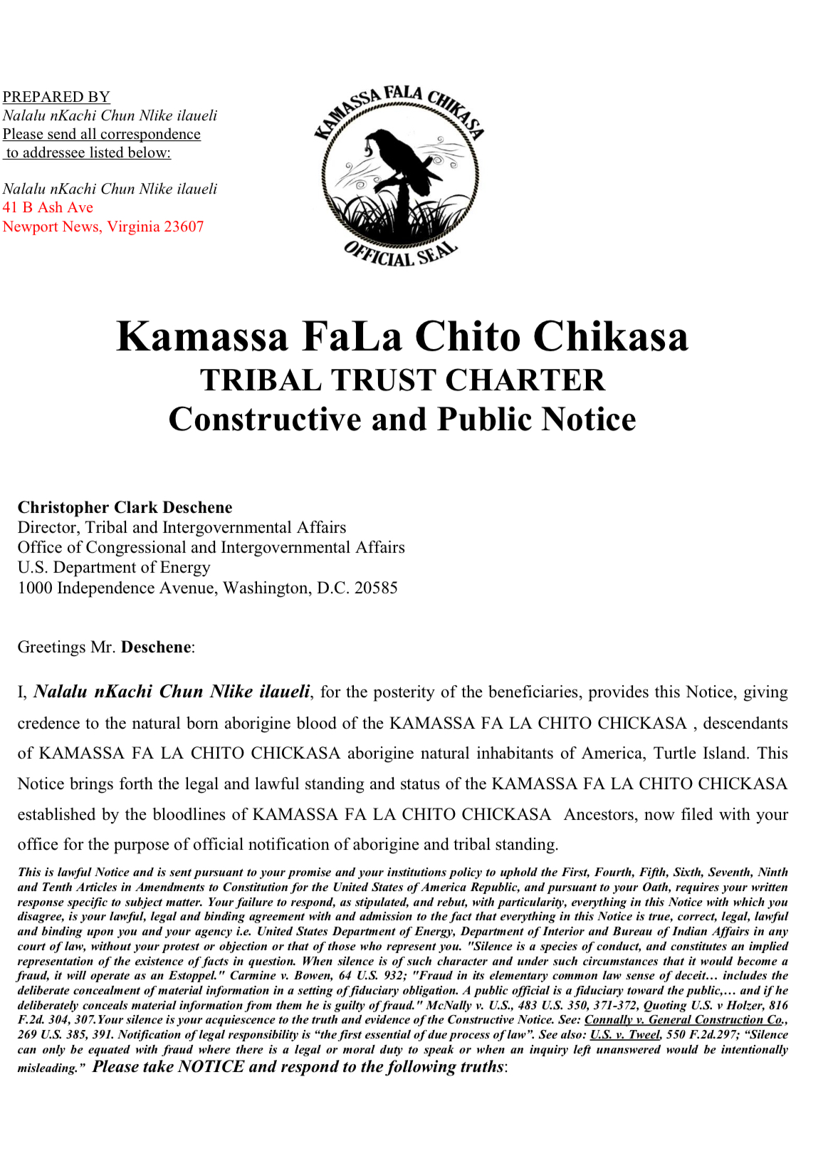 Kamassa Business Inc