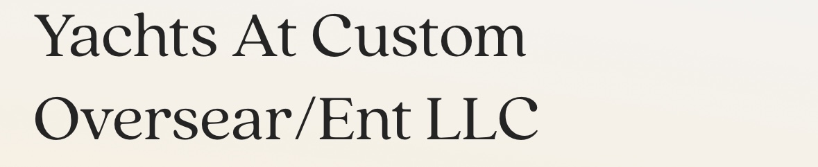 Yachts At Custom Oversear/ent