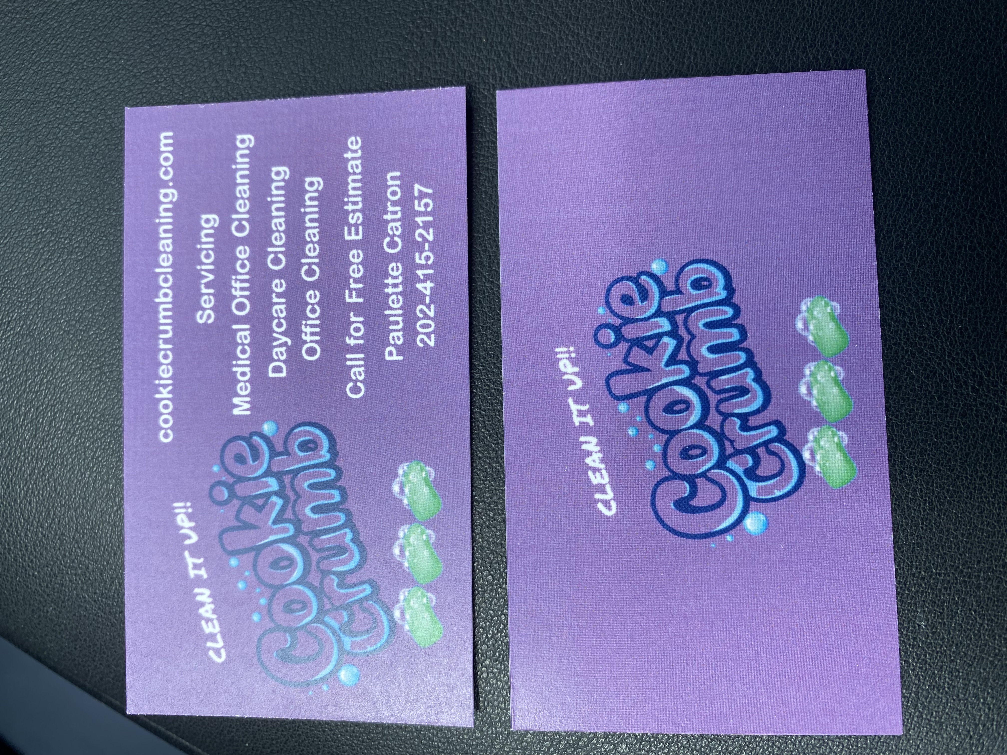 Cookie Crumb Cleaning 