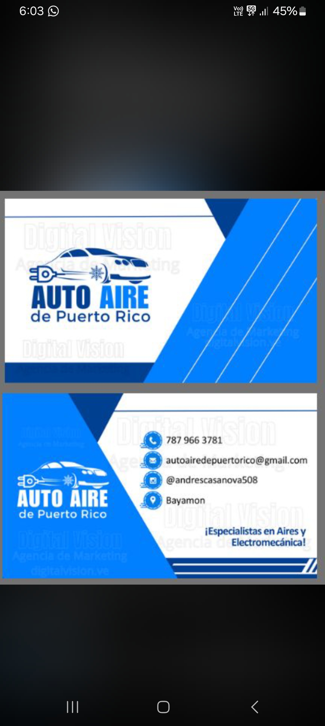 Andres Casanova Morales's Business