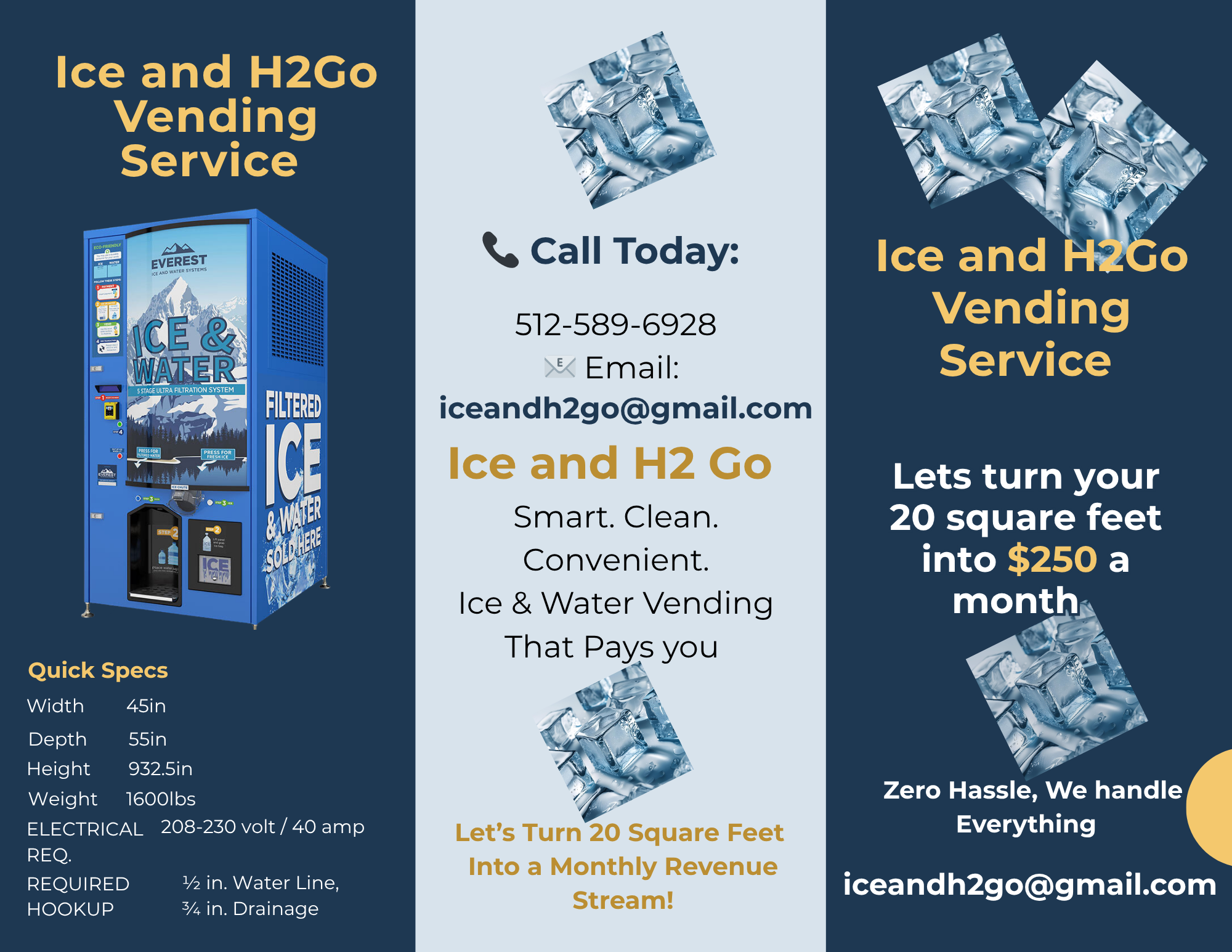 Ice And H2go Vending