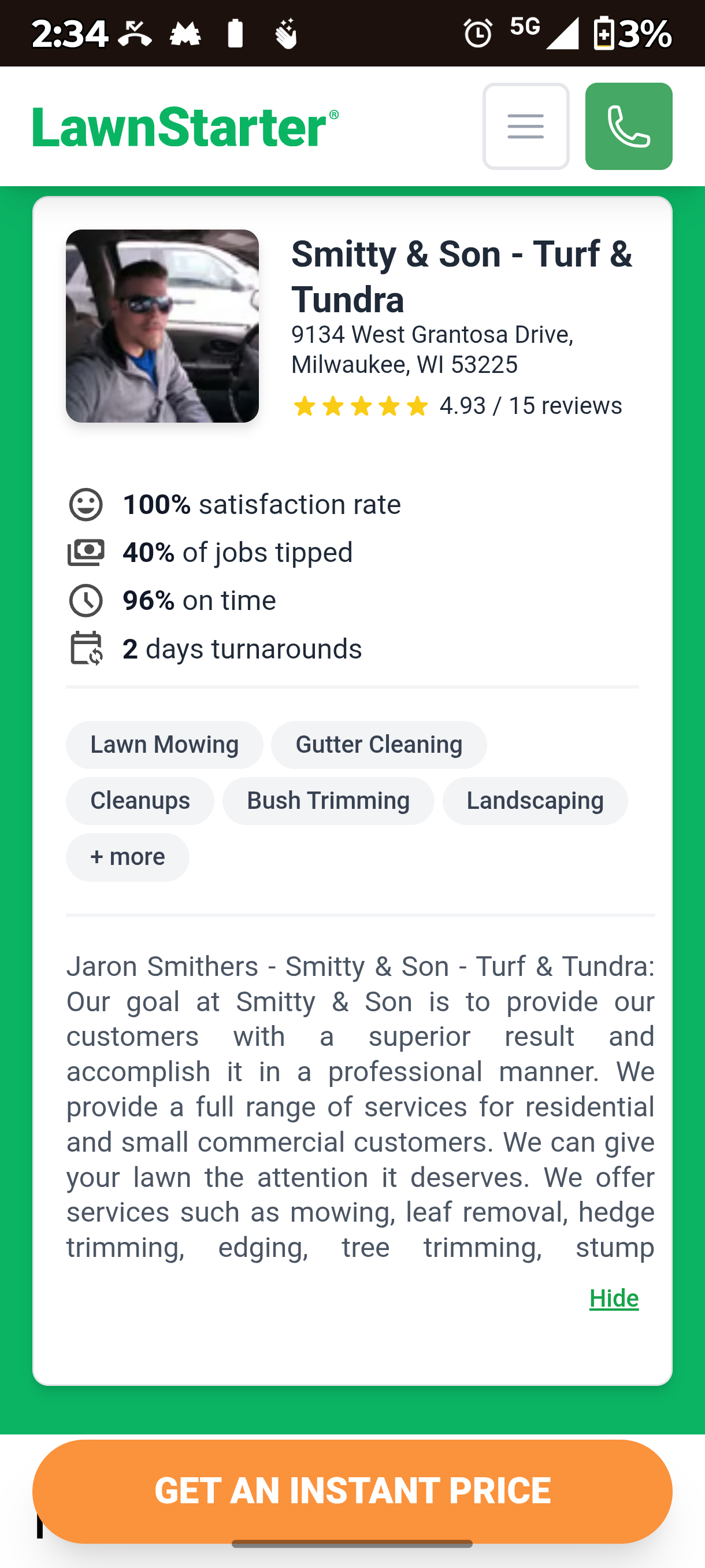 Smitty And Son Turf And Tundra