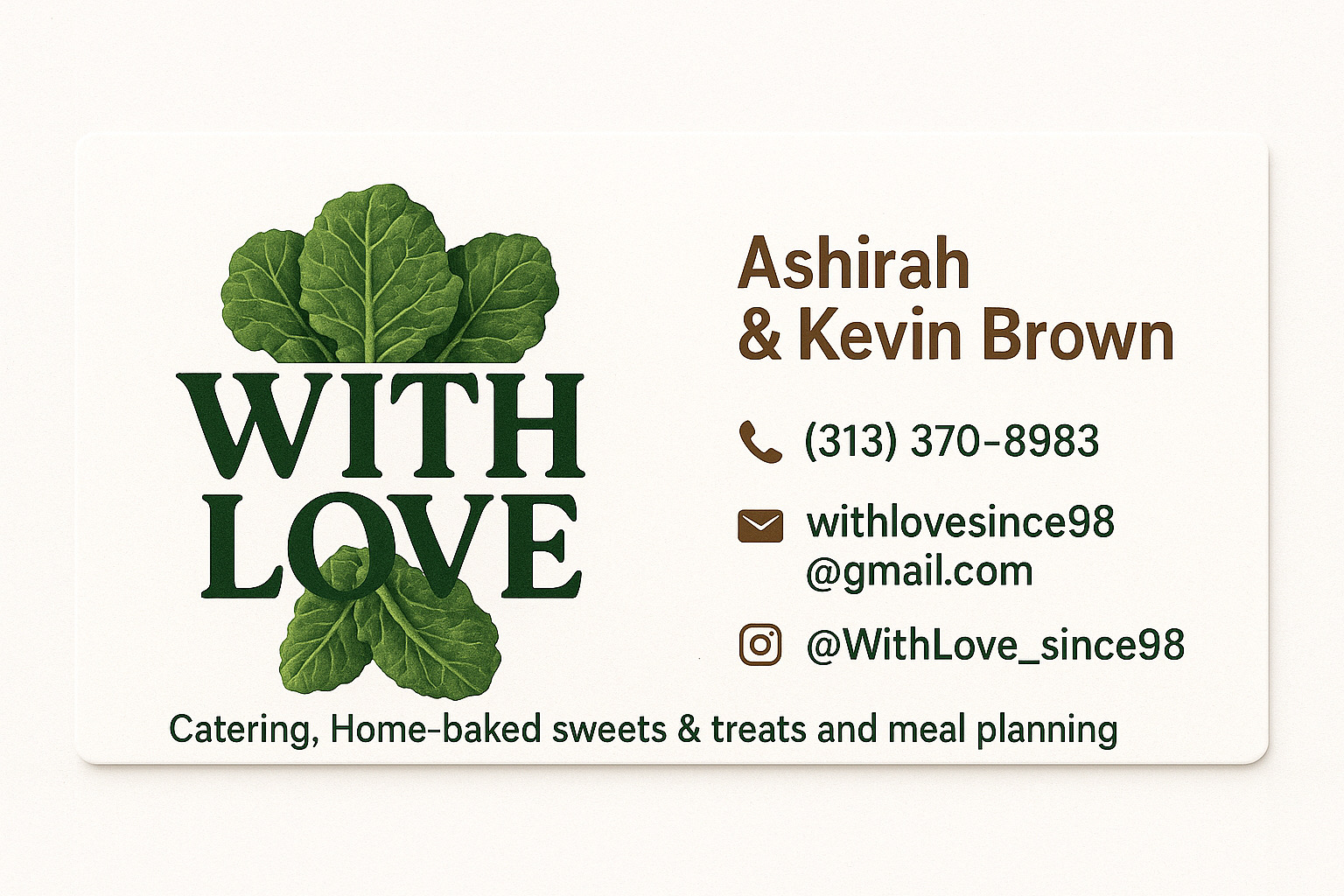 With Love Catering And Delivery LLC