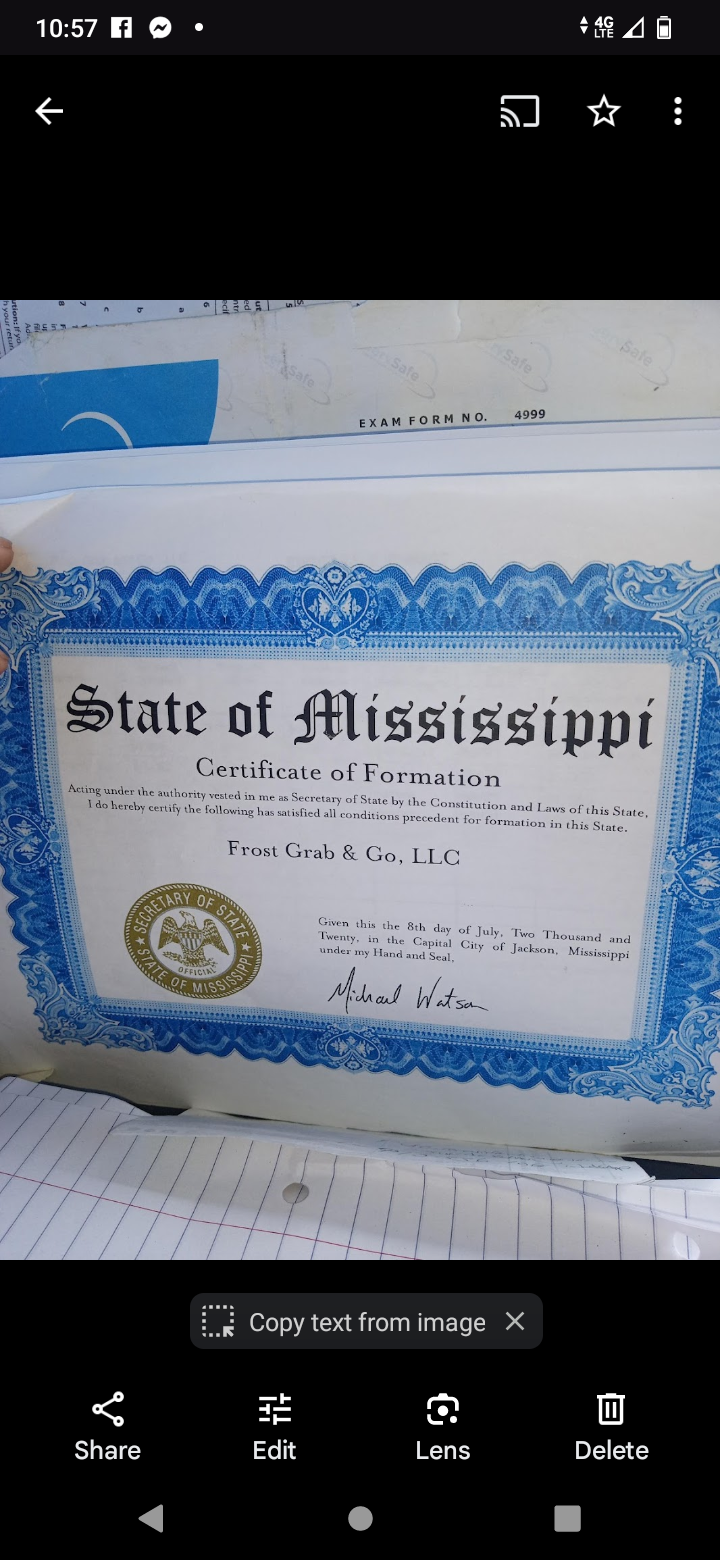 Frost Grab And Go LLC