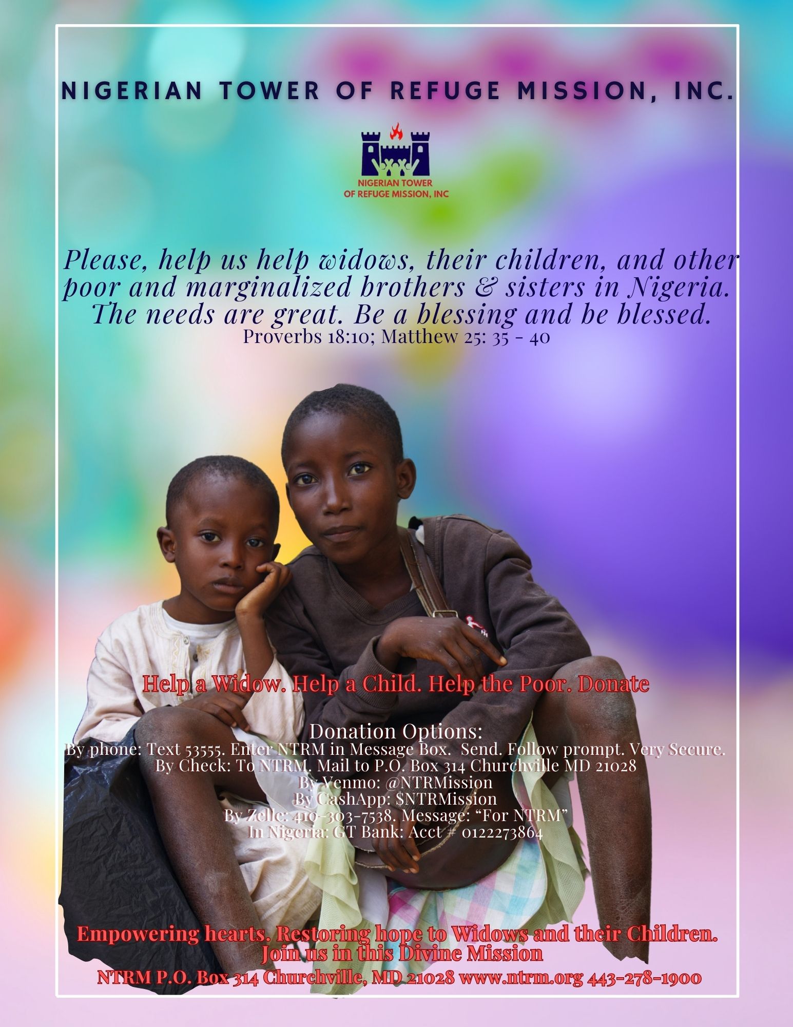 Nigerian Tower Of Refuge Mission, Inc.