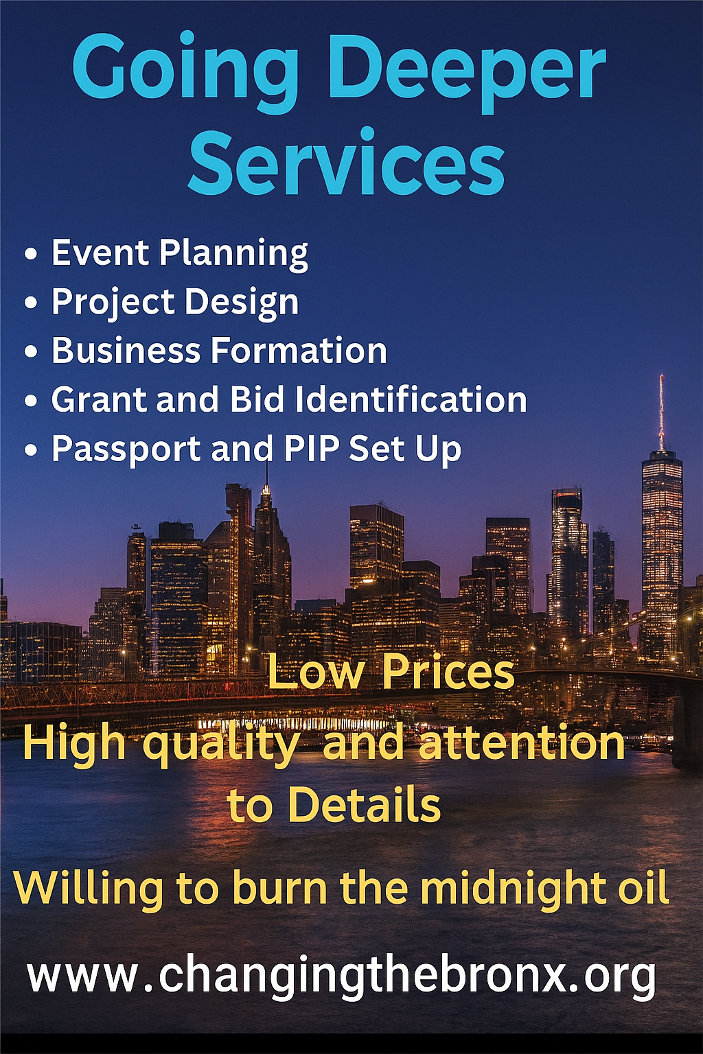 Going Deeper LLC With A Blend Of Service