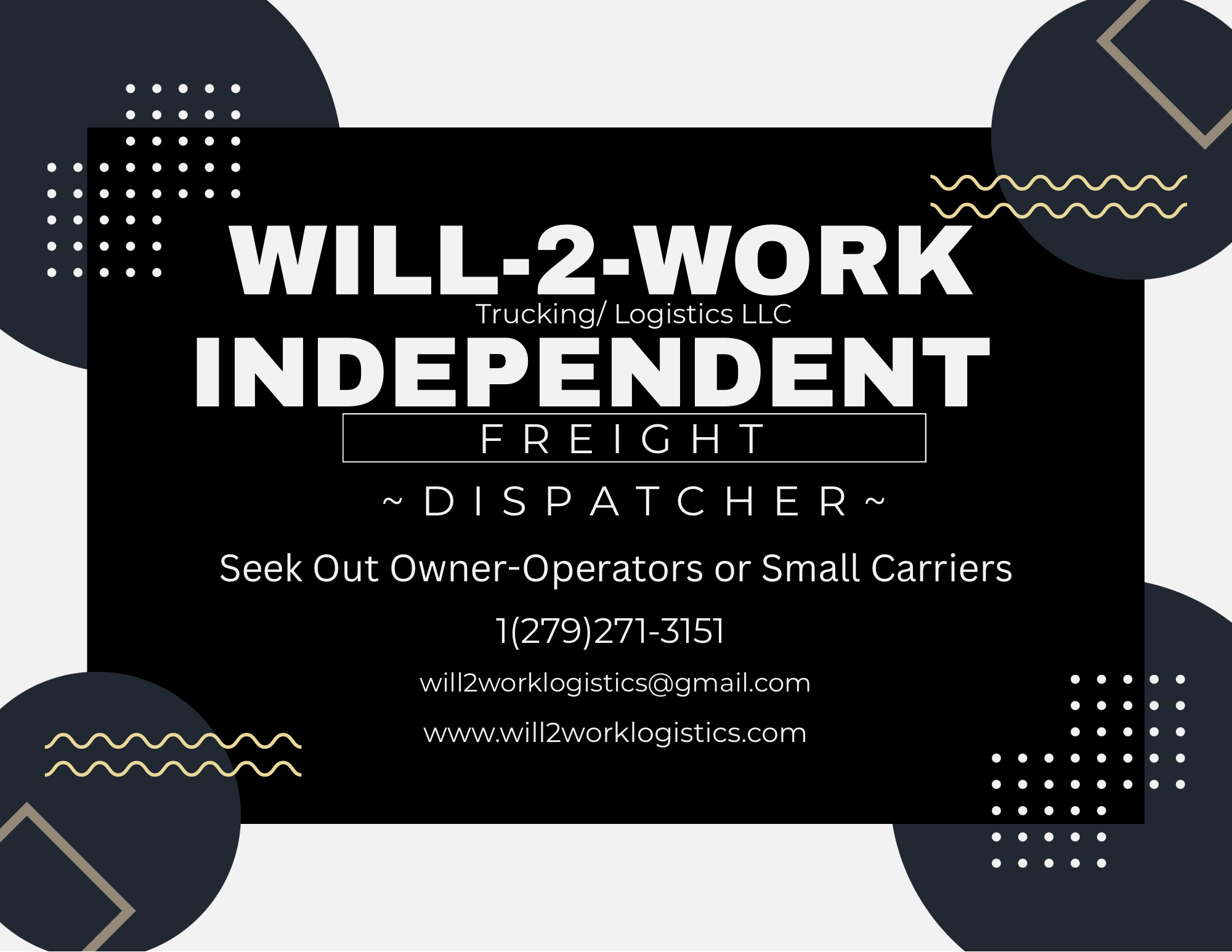 Will-2-work Trucking Logistics