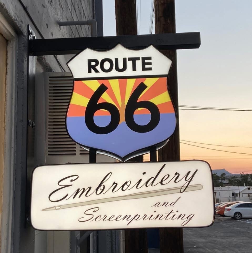 Route 66 Embroidery
