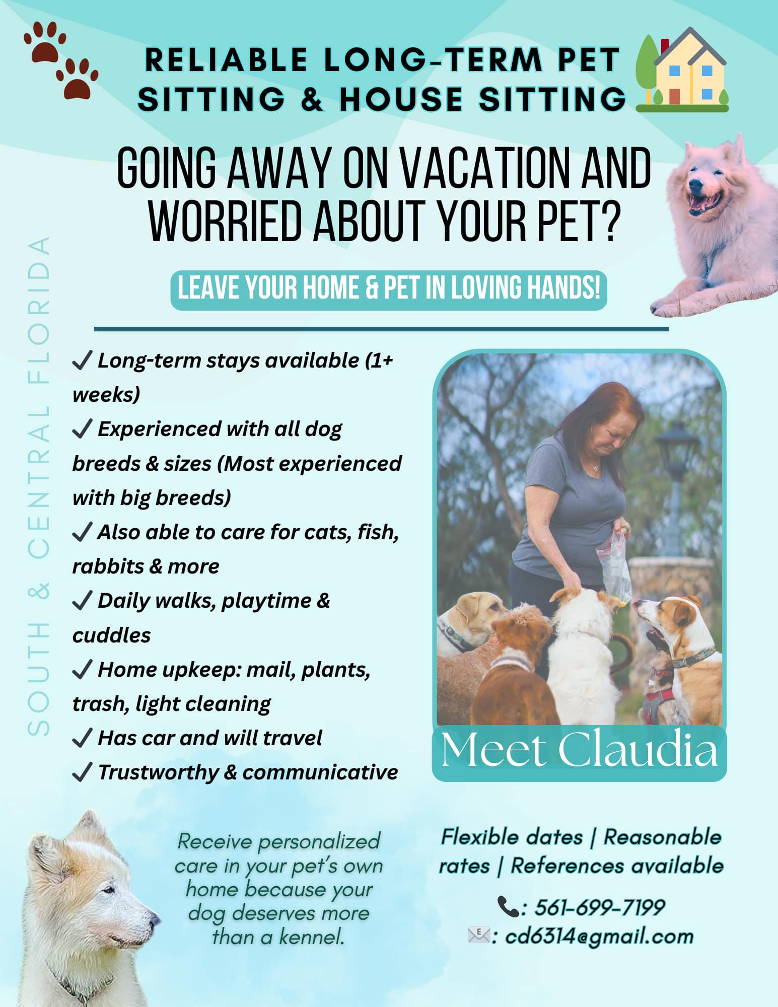 Dsanad house/pet sitting