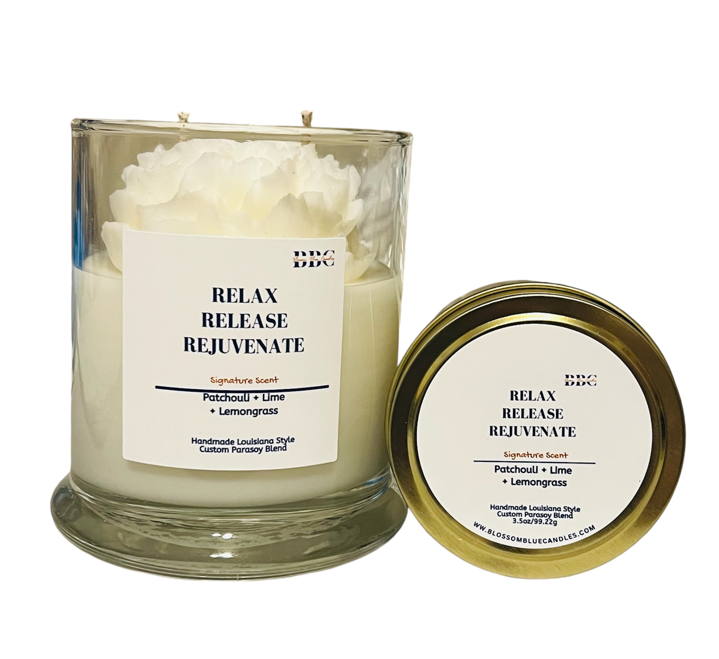 Blossom Blue Candles