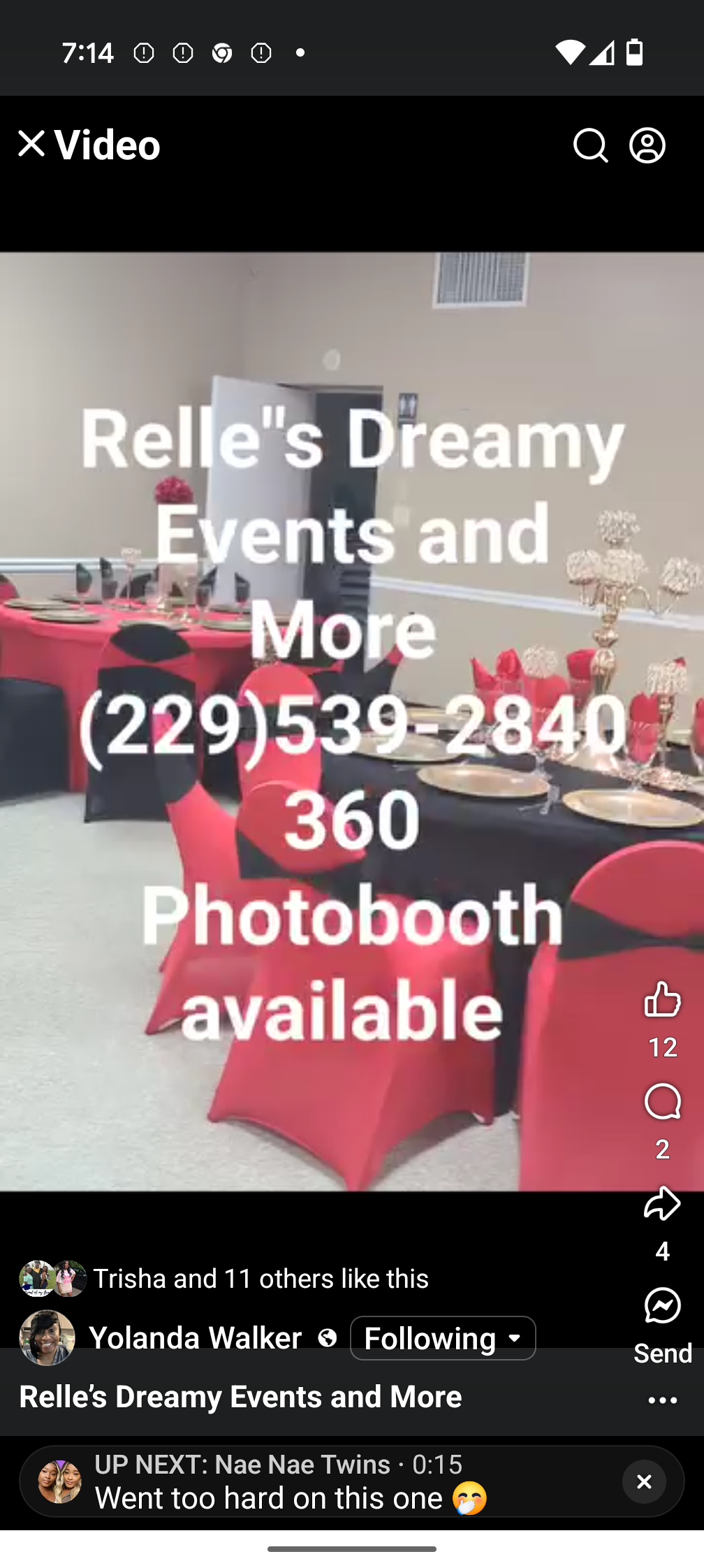 Relle’s Dreamy Events And More Plus
