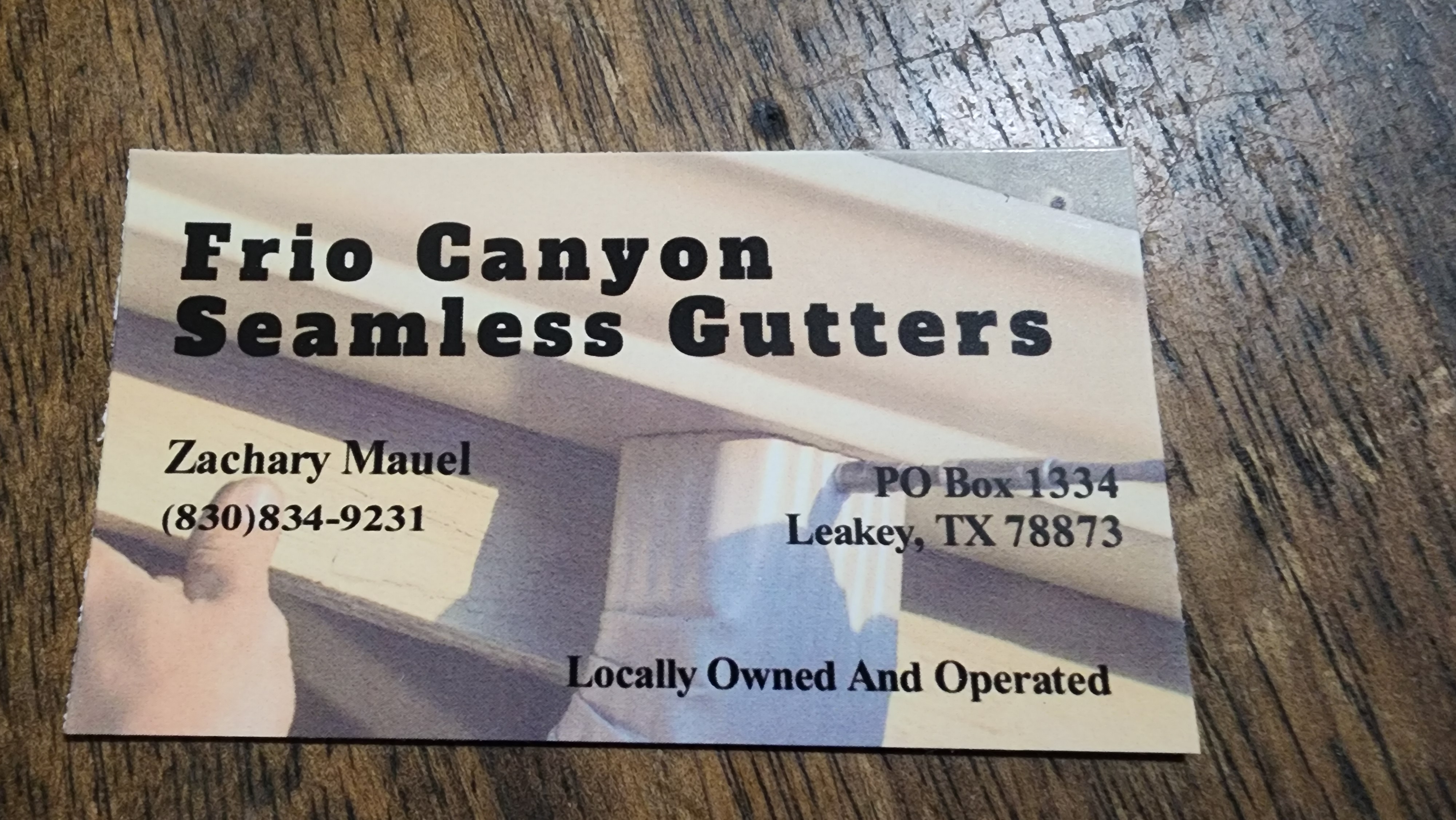 Frio Canyon Seamless Gutters