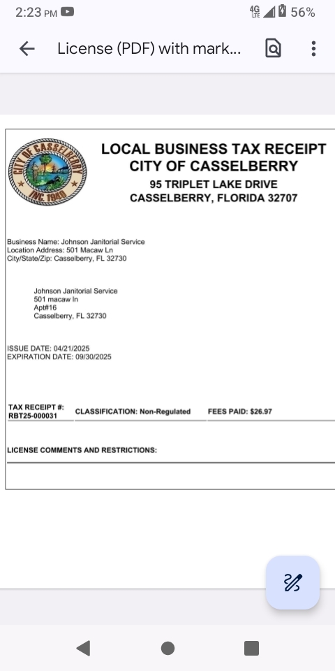 Arthur Johnson Notary 
