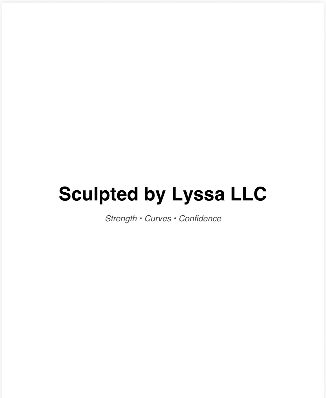 Sculpted by Lyssa LLC