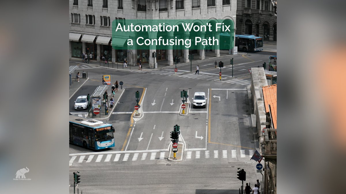 Automation Won’t Fix a Confusing Customer Journey