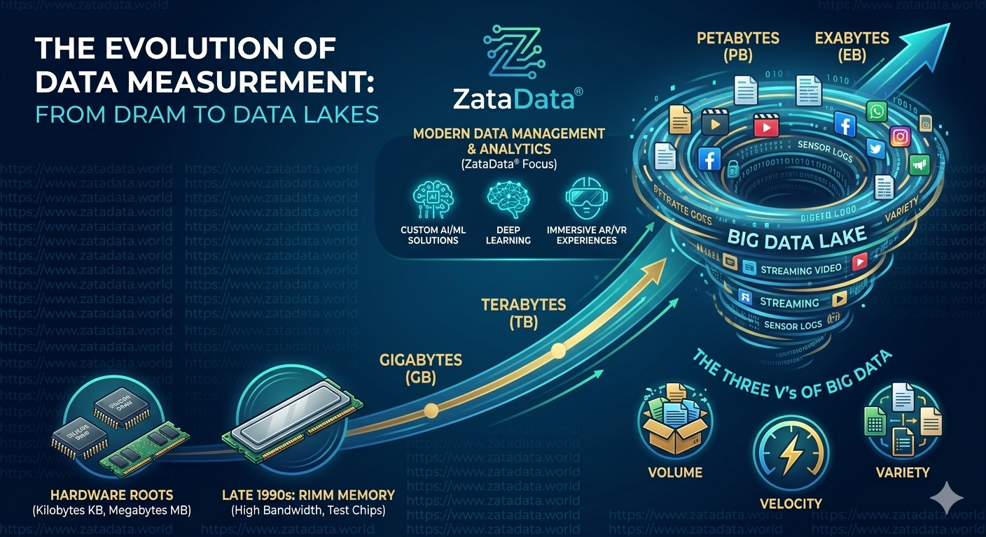 What is Big Data? Understanding Data Measurement from DRAM to Data Lakes