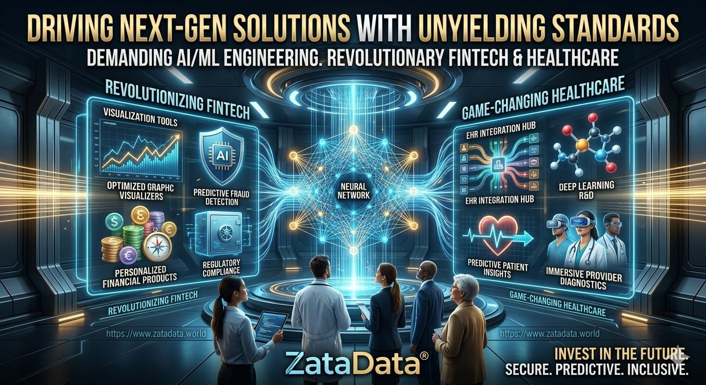 How ZataData®️'s Demanding AI/ML Development is Revolutionizing FinTech and Healthcare