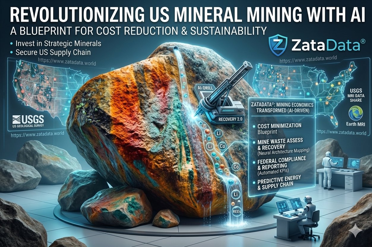 Harnessing AI to Drive Down Mineral Mining Costs in the US: A Strategic Roadmap for ZataData®️ Partnerships