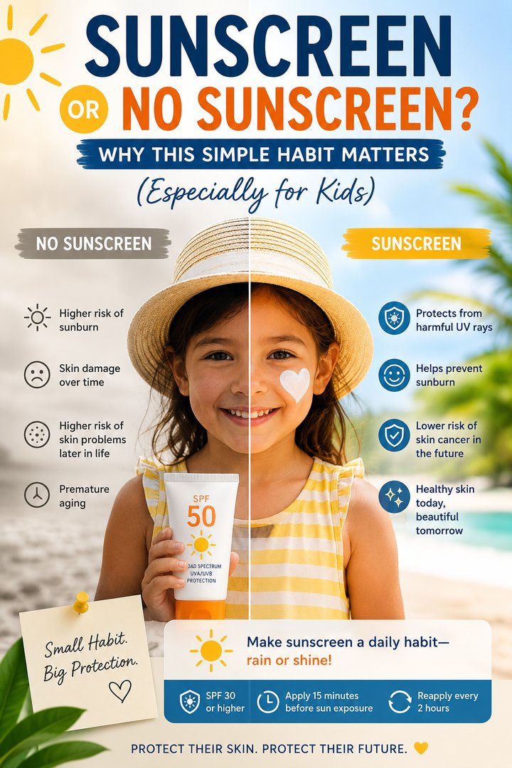 Sunscreen or No Sunscreen? Why This Simple Habit Matters (Especially for Kids)